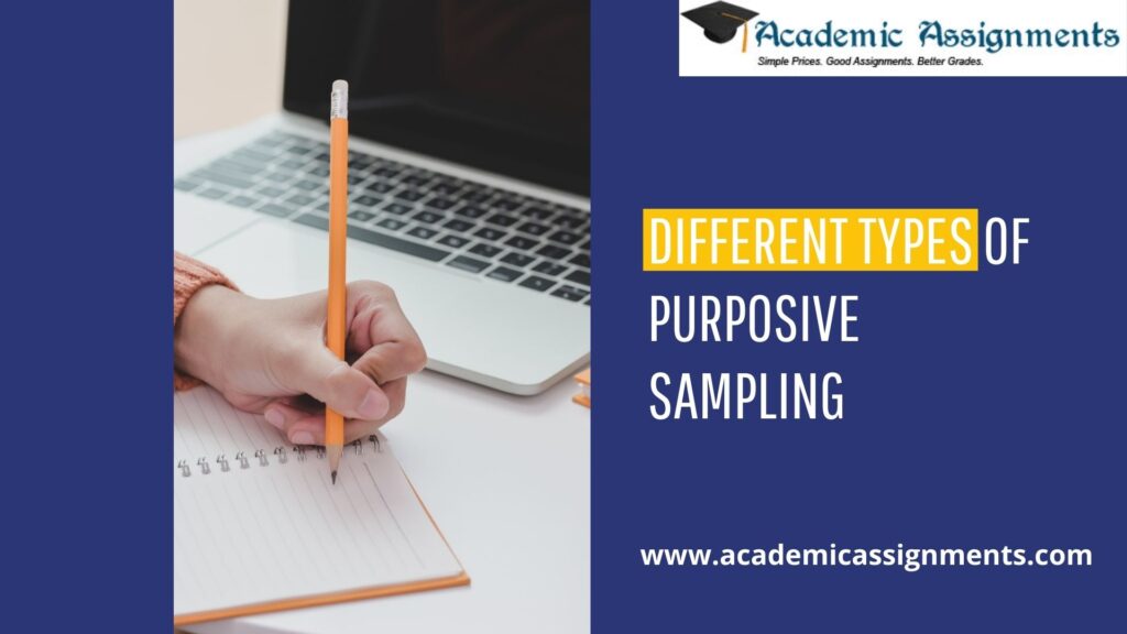 DIFFERENT TYPES OF PURPOSIVE SAMPLING