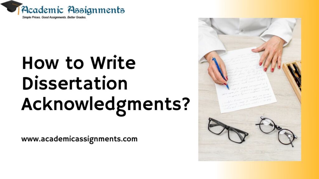 how to write acknowledgments dissertation